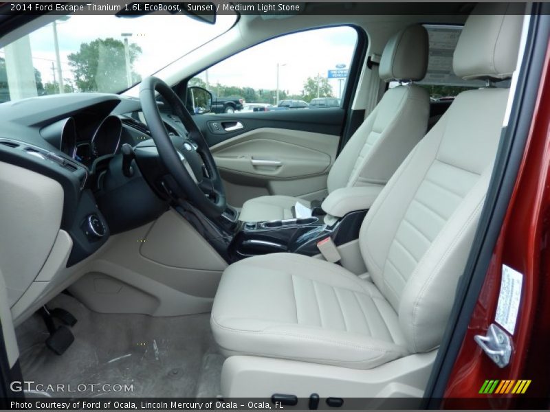 Medium Light Stone Interior - 2014 Escape Titanium 1.6L EcoBoost 