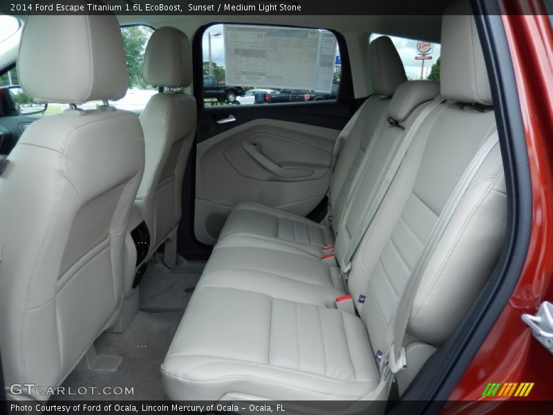 Rear Seat of 2014 Escape Titanium 1.6L EcoBoost