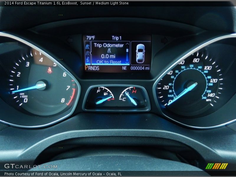  2014 Escape Titanium 1.6L EcoBoost Titanium 1.6L EcoBoost Gauges