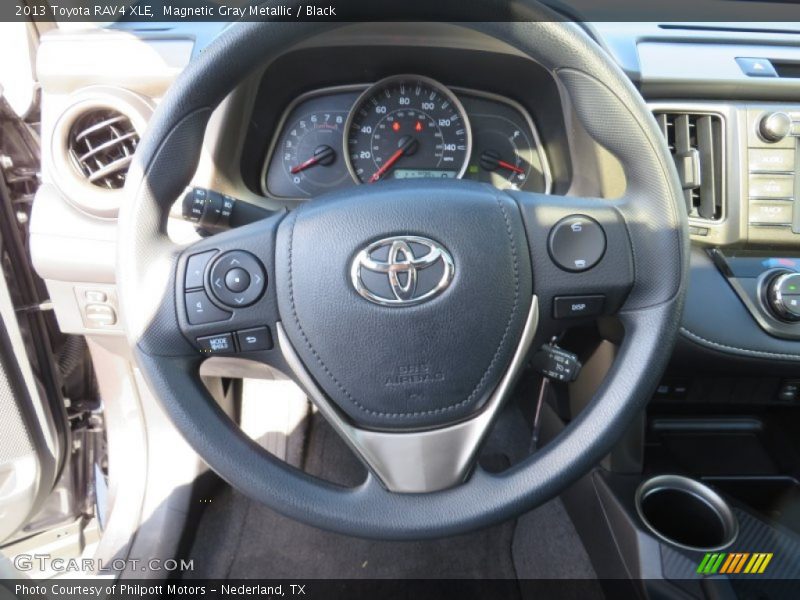 Magnetic Gray Metallic / Black 2013 Toyota RAV4 XLE