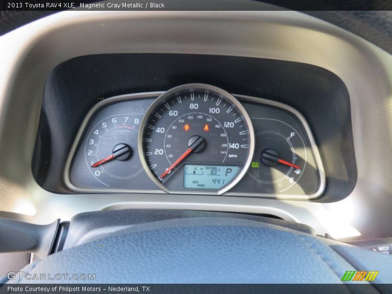 Magnetic Gray Metallic / Black 2013 Toyota RAV4 XLE