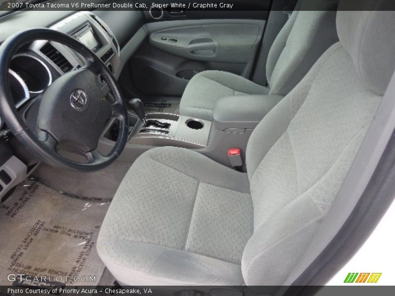 Super White / Graphite Gray 2007 Toyota Tacoma V6 PreRunner Double Cab