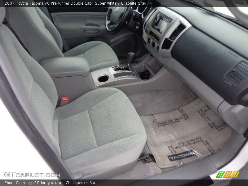 Super White / Graphite Gray 2007 Toyota Tacoma V6 PreRunner Double Cab