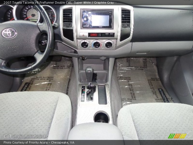 Super White / Graphite Gray 2007 Toyota Tacoma V6 PreRunner Double Cab