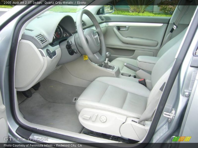 Quartz Gray Metallic / Ebony 2005 Audi A4 2.0T Sedan