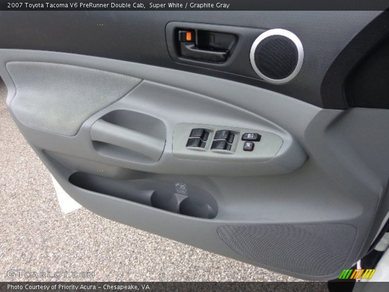 Super White / Graphite Gray 2007 Toyota Tacoma V6 PreRunner Double Cab