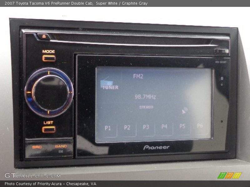 Super White / Graphite Gray 2007 Toyota Tacoma V6 PreRunner Double Cab