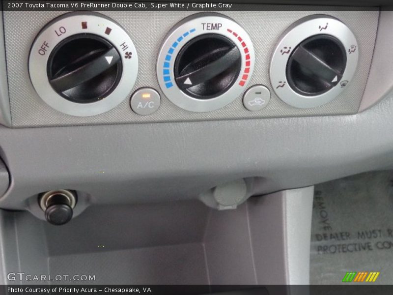 Super White / Graphite Gray 2007 Toyota Tacoma V6 PreRunner Double Cab