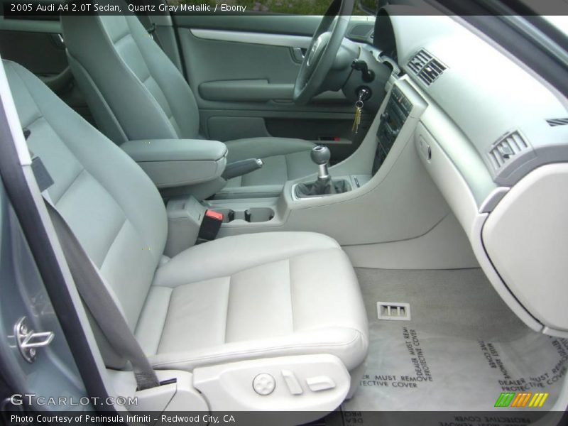 Quartz Gray Metallic / Ebony 2005 Audi A4 2.0T Sedan