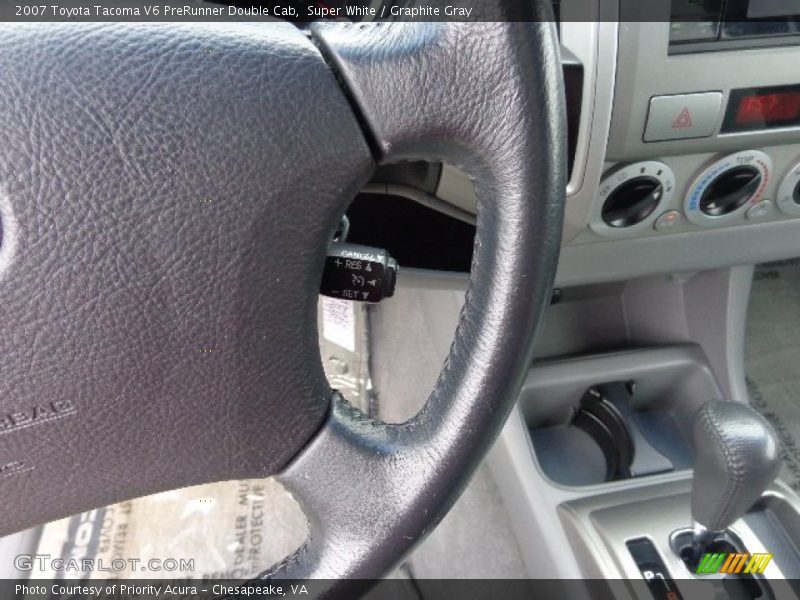 Super White / Graphite Gray 2007 Toyota Tacoma V6 PreRunner Double Cab