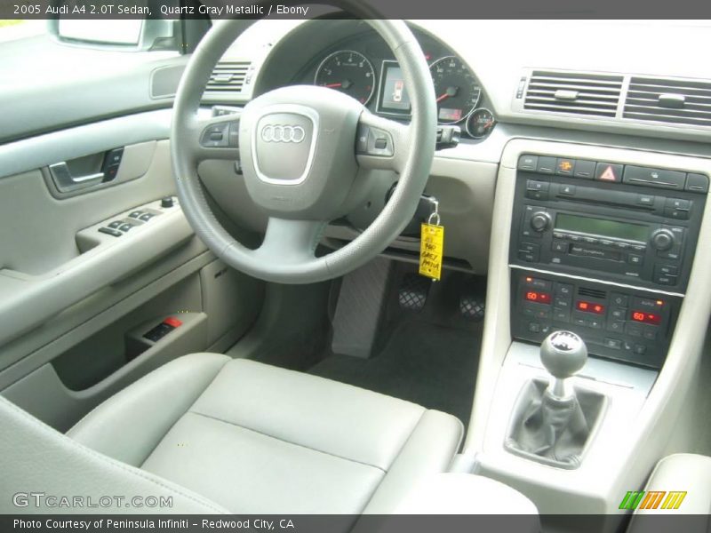 Quartz Gray Metallic / Ebony 2005 Audi A4 2.0T Sedan