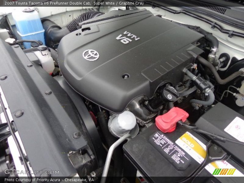 Super White / Graphite Gray 2007 Toyota Tacoma V6 PreRunner Double Cab