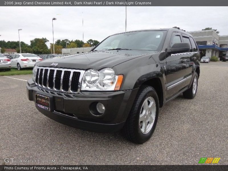 Dark Khaki Pearl / Dark Khaki/Light Graystone 2006 Jeep Grand Cherokee Limited 4x4