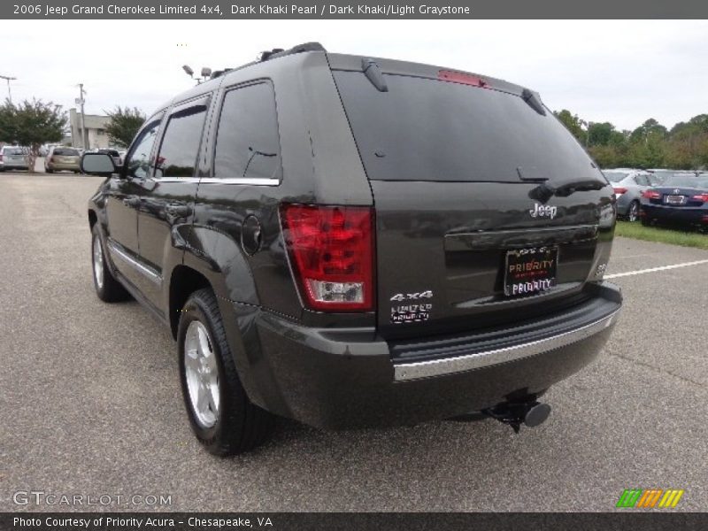 Dark Khaki Pearl / Dark Khaki/Light Graystone 2006 Jeep Grand Cherokee Limited 4x4
