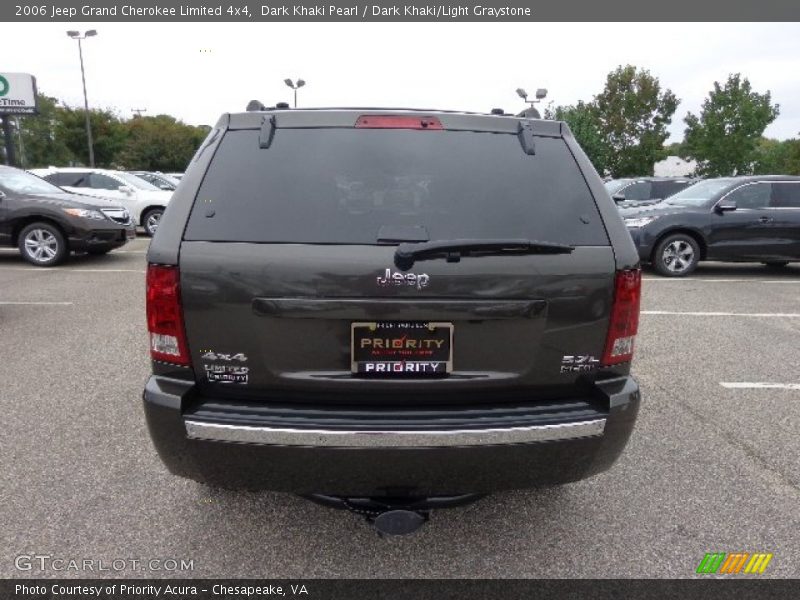 Dark Khaki Pearl / Dark Khaki/Light Graystone 2006 Jeep Grand Cherokee Limited 4x4