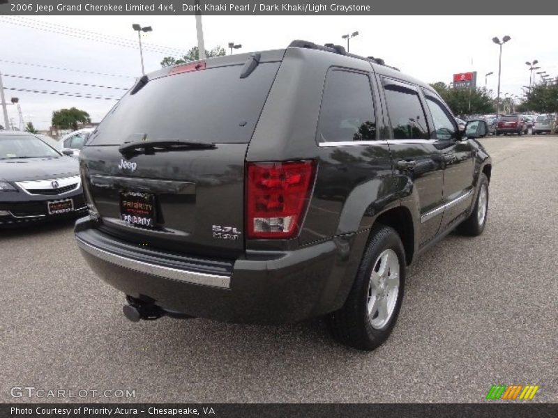 Dark Khaki Pearl / Dark Khaki/Light Graystone 2006 Jeep Grand Cherokee Limited 4x4