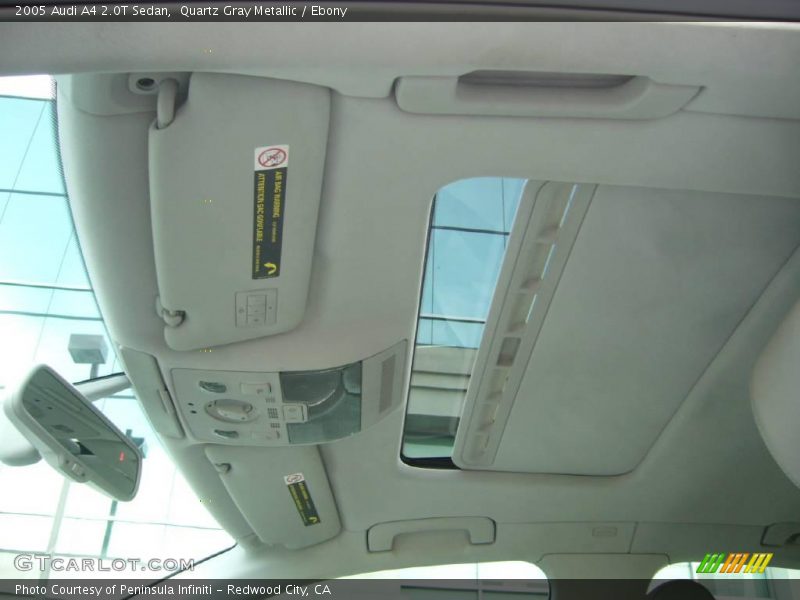 Quartz Gray Metallic / Ebony 2005 Audi A4 2.0T Sedan