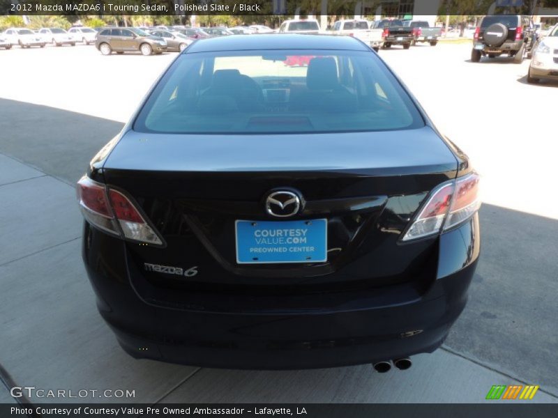 Polished Slate / Black 2012 Mazda MAZDA6 i Touring Sedan