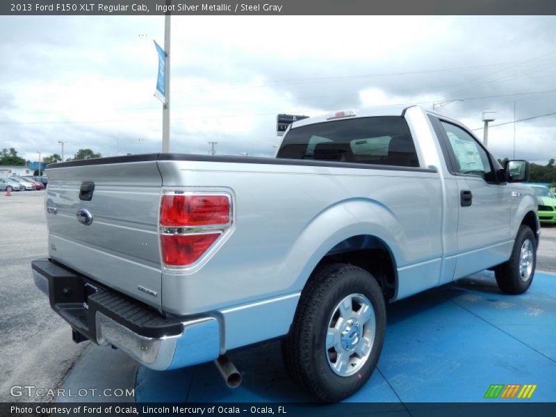 Ingot Silver Metallic / Steel Gray 2013 Ford F150 XLT Regular Cab