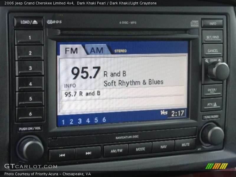 Audio System of 2006 Grand Cherokee Limited 4x4