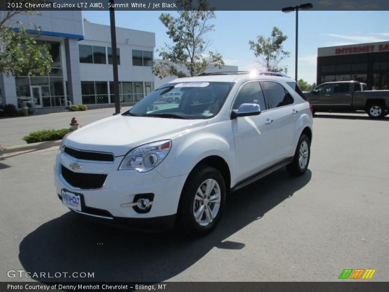 Summit White / Jet Black 2012 Chevrolet Equinox LTZ AWD