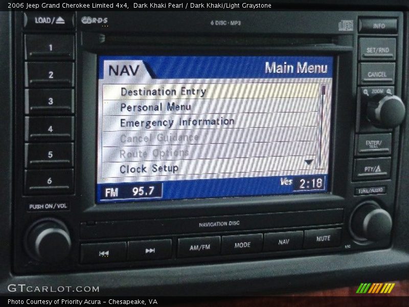 Dark Khaki Pearl / Dark Khaki/Light Graystone 2006 Jeep Grand Cherokee Limited 4x4