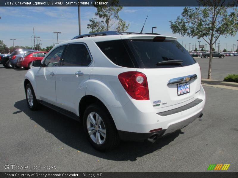 Summit White / Jet Black 2012 Chevrolet Equinox LTZ AWD