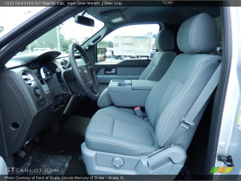 Ingot Silver Metallic / Steel Gray 2013 Ford F150 XLT Regular Cab