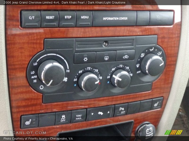 Controls of 2006 Grand Cherokee Limited 4x4