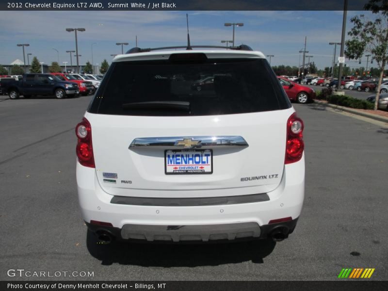 Summit White / Jet Black 2012 Chevrolet Equinox LTZ AWD