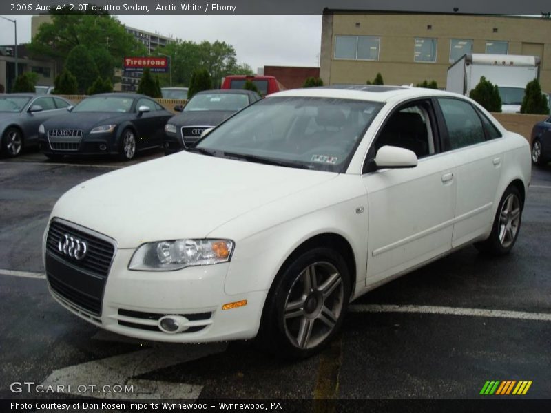 Arctic White / Ebony 2006 Audi A4 2.0T quattro Sedan