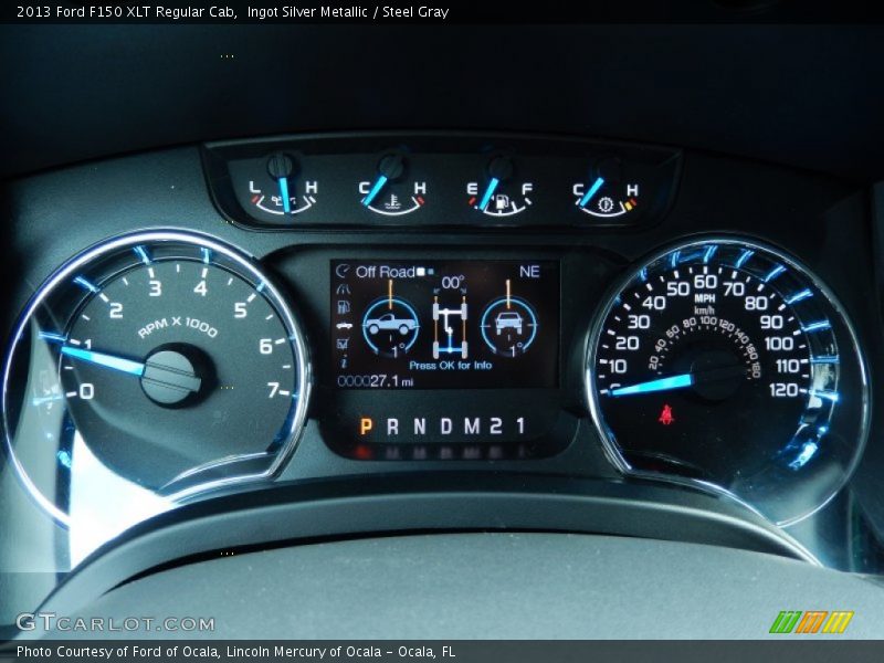 Ingot Silver Metallic / Steel Gray 2013 Ford F150 XLT Regular Cab