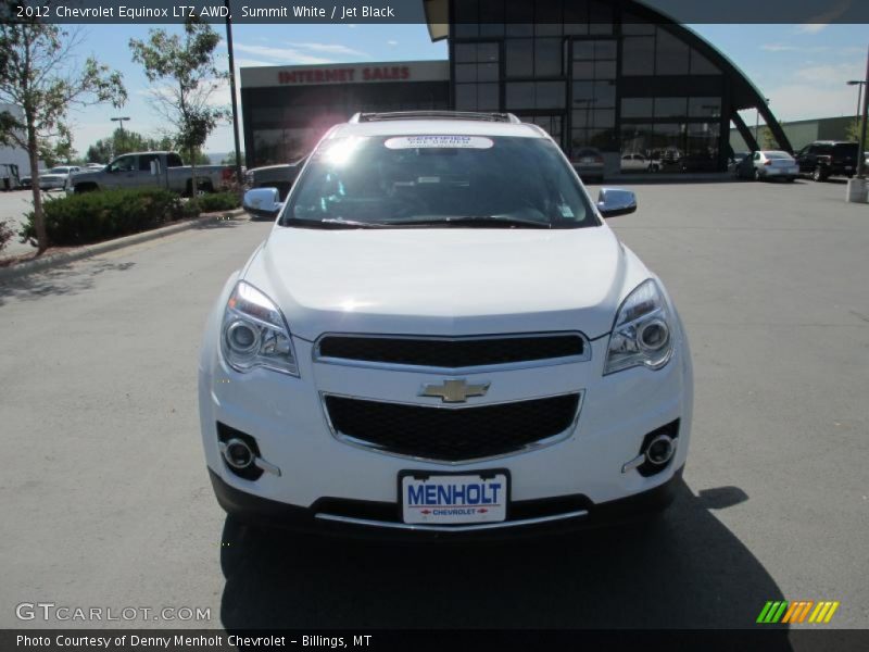 Summit White / Jet Black 2012 Chevrolet Equinox LTZ AWD