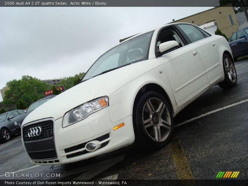 Arctic White / Ebony 2006 Audi A4 2.0T quattro Sedan