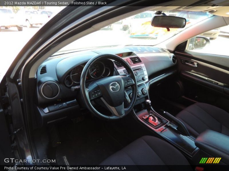 Polished Slate / Black 2012 Mazda MAZDA6 i Touring Sedan