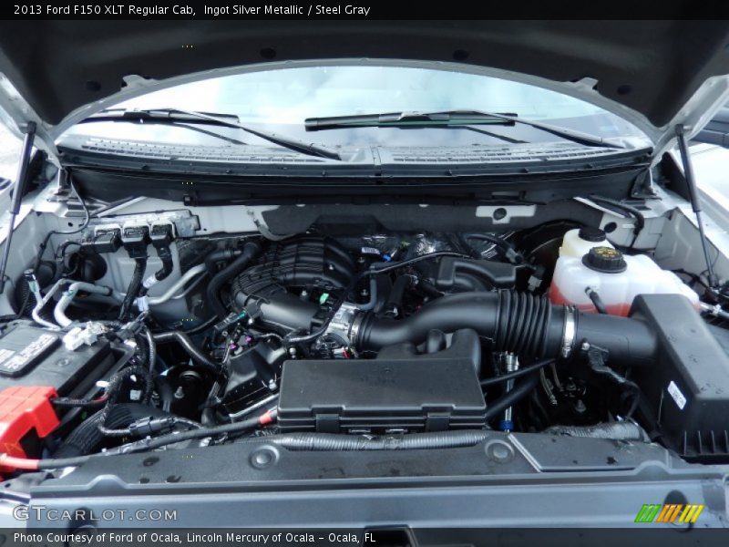 Ingot Silver Metallic / Steel Gray 2013 Ford F150 XLT Regular Cab