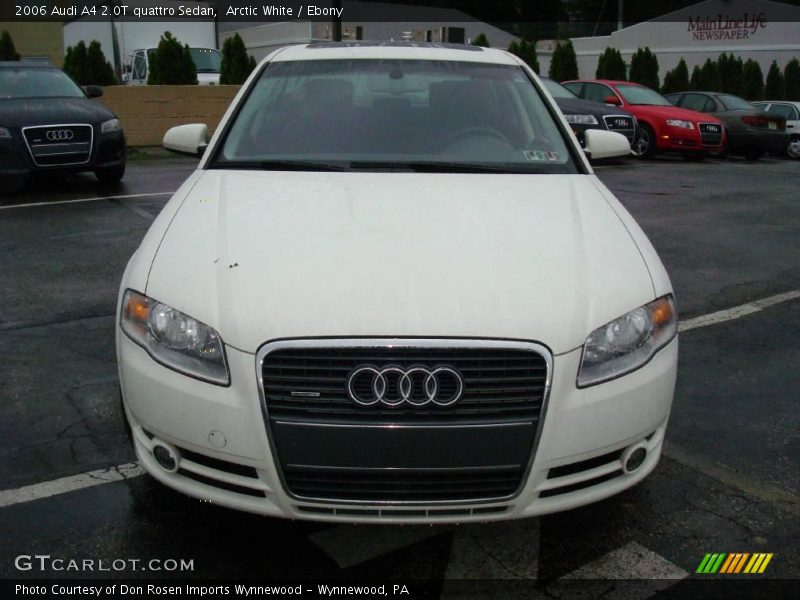Arctic White / Ebony 2006 Audi A4 2.0T quattro Sedan