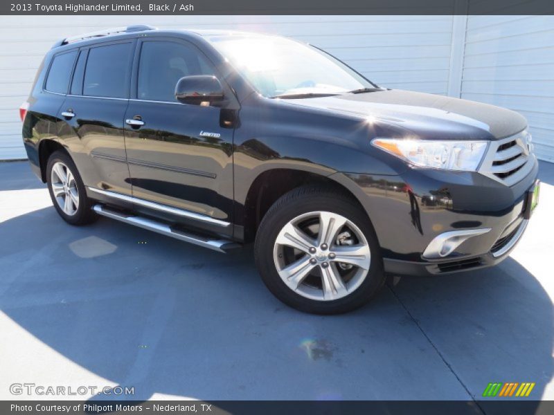 Black / Ash 2013 Toyota Highlander Limited