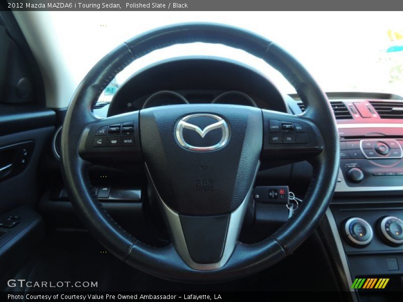 Polished Slate / Black 2012 Mazda MAZDA6 i Touring Sedan