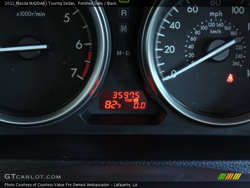 Polished Slate / Black 2012 Mazda MAZDA6 i Touring Sedan