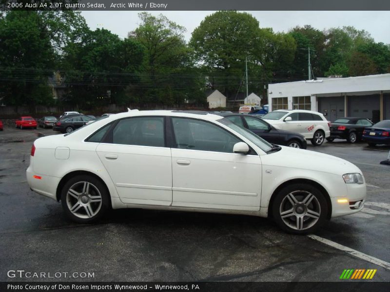 Arctic White / Ebony 2006 Audi A4 2.0T quattro Sedan