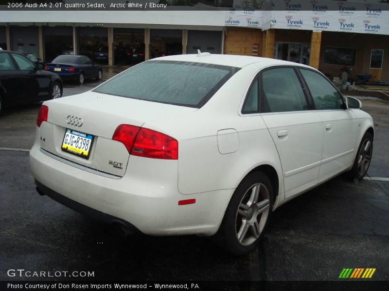 Arctic White / Ebony 2006 Audi A4 2.0T quattro Sedan