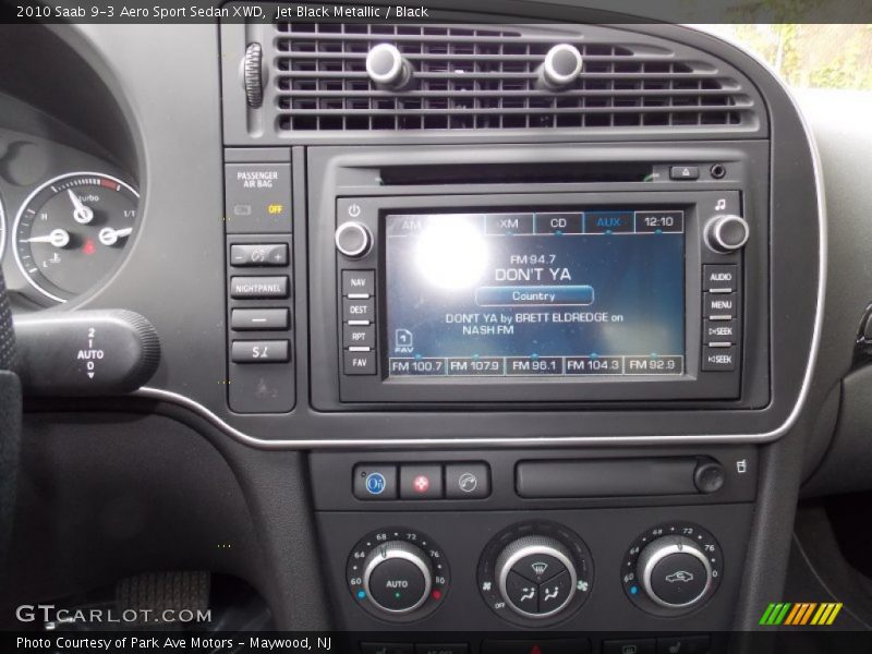 Controls of 2010 9-3 Aero Sport Sedan XWD