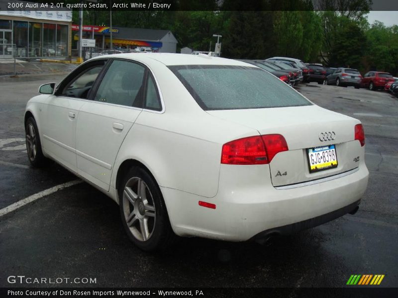 Arctic White / Ebony 2006 Audi A4 2.0T quattro Sedan