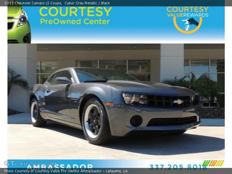 Cyber Gray Metallic / Black 2011 Chevrolet Camaro LS Coupe