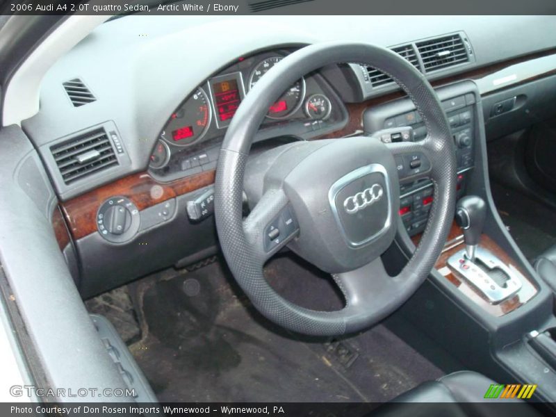 Arctic White / Ebony 2006 Audi A4 2.0T quattro Sedan