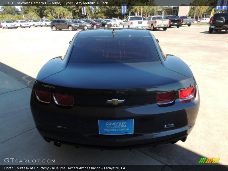 Cyber Gray Metallic / Black 2011 Chevrolet Camaro LS Coupe