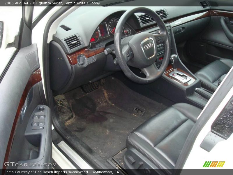 Arctic White / Ebony 2006 Audi A4 2.0T quattro Sedan