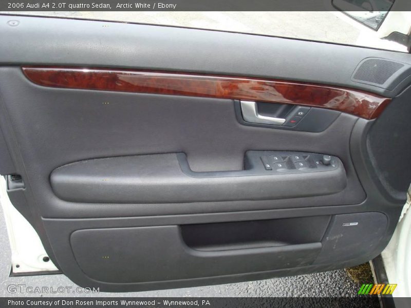 Arctic White / Ebony 2006 Audi A4 2.0T quattro Sedan
