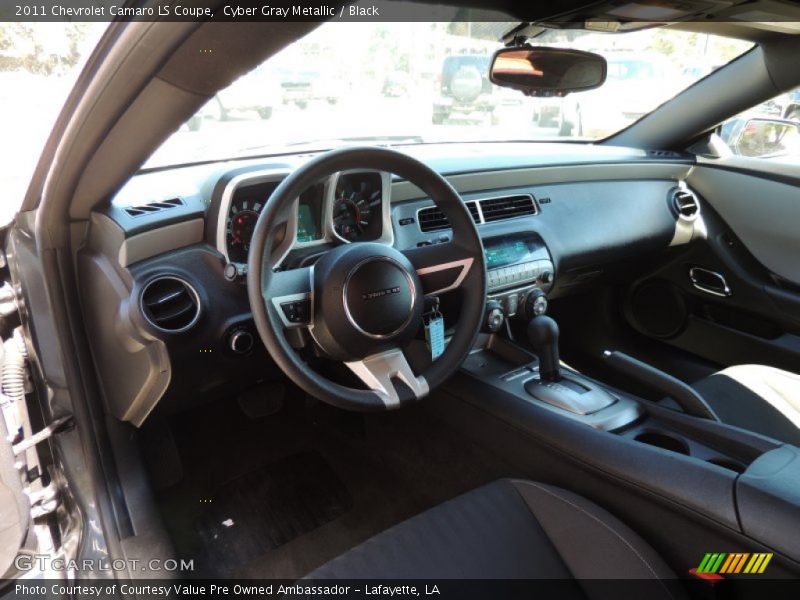 Cyber Gray Metallic / Black 2011 Chevrolet Camaro LS Coupe